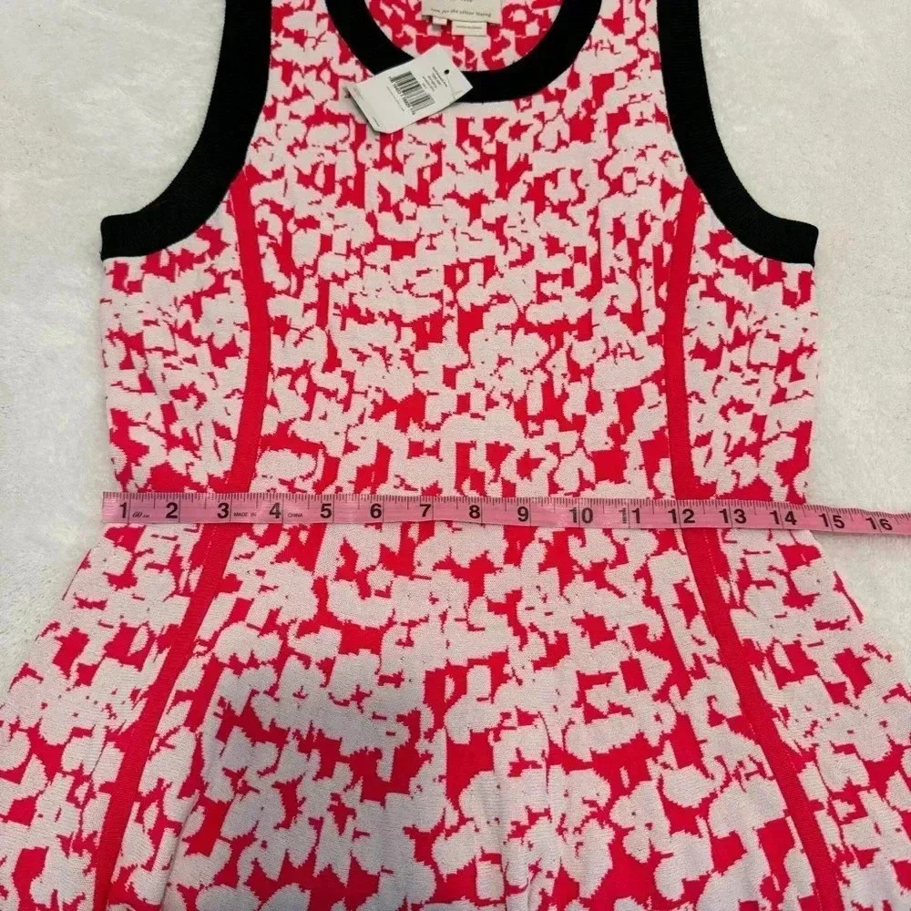 Kate Spade Floral Jacquard Knit Dress in Dive Right In Geranium Womens L - Picture 8 of 13